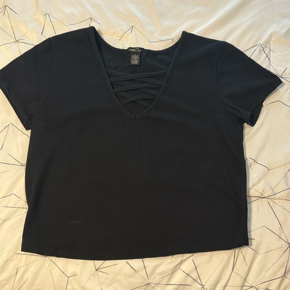 Black crop top